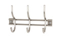 HAKU Möbel Garderobenleiste aus Metall massiv in Silber B 22-54 cm H 14 cm, 22 x 8 cm, H 14 cm