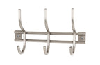 HAKU Möbel Garderobenleiste aus Metall massiv in Silber B 22-54 cm H 14 cm, 22 x 8 cm, H 14 cm