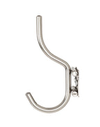 HAKU Möbel Garderobenleiste aus Metall massiv in Silber B 22-54 cm H 14 cm, 22 x 8 cm, H 14 cm