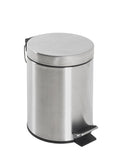 HAKU Möbel Kosmetikeimer aus Edelstahl in Silber