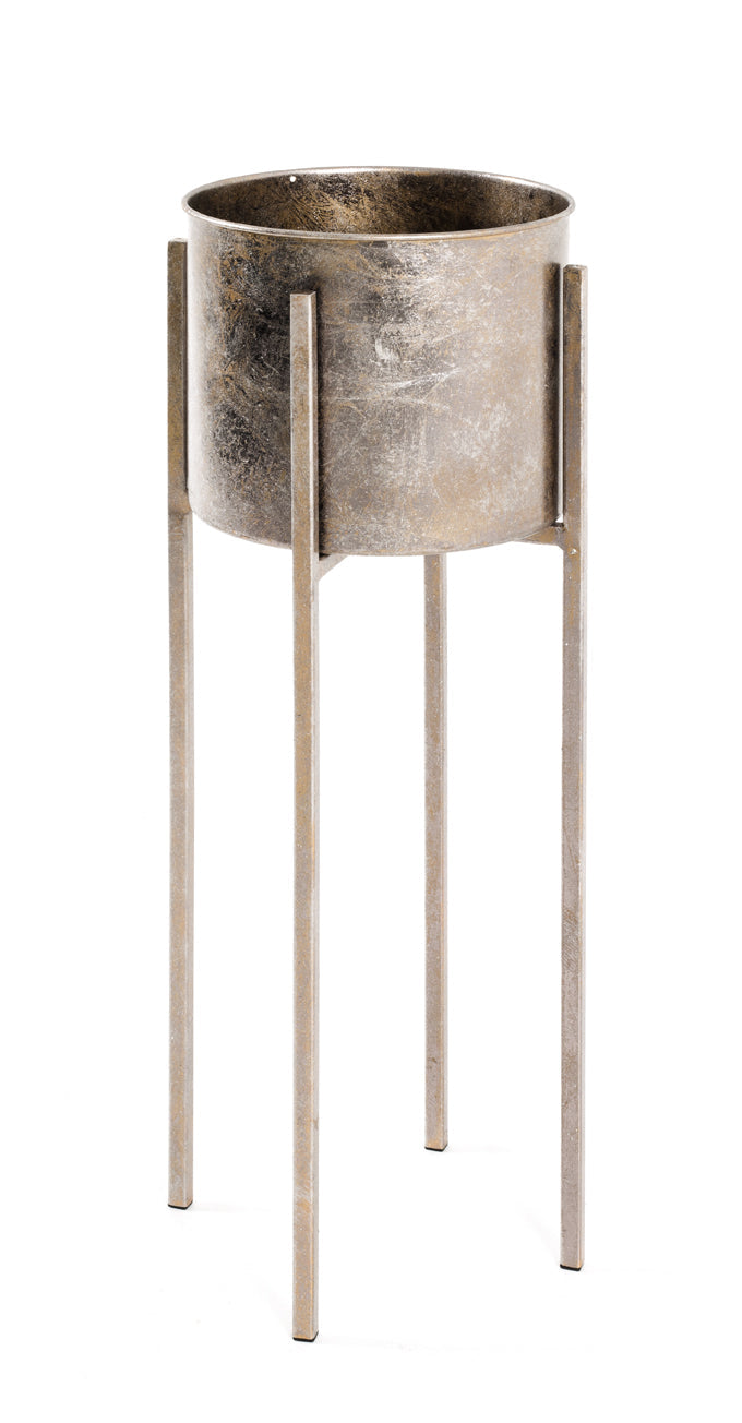 HAKU Möbel Blumensäule aus Metall in Kupfer 27 x 71 cm