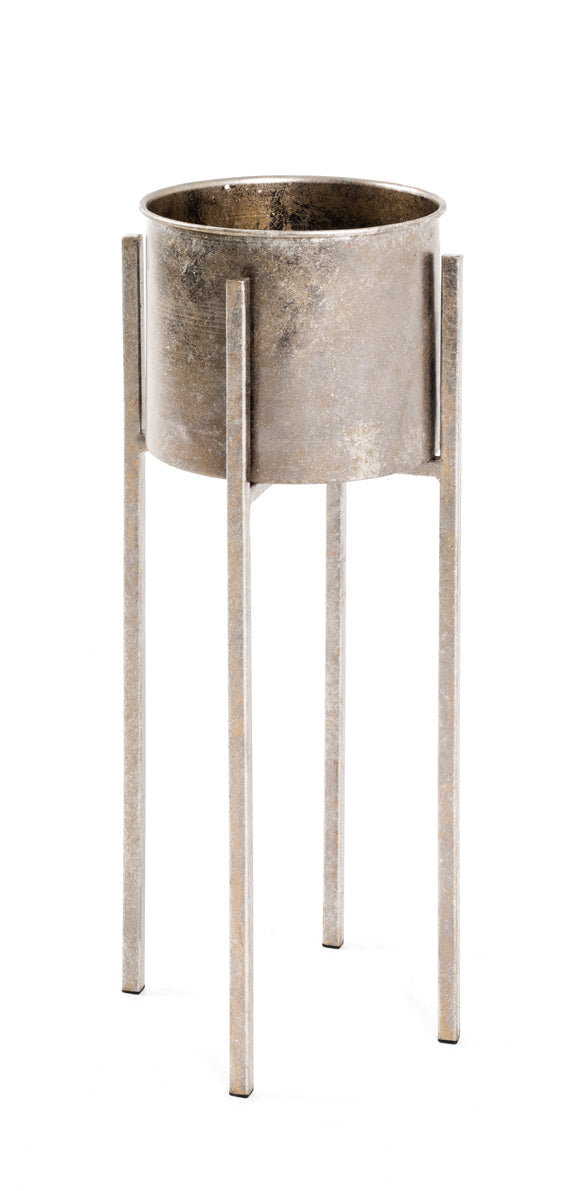 HAKU Möbel Blumensäule aus Metall in Kupfer 24 x 61 cm