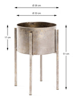 HAKU Möbel Blumensäule aus Metall in Kupfer 38 x 51 cm