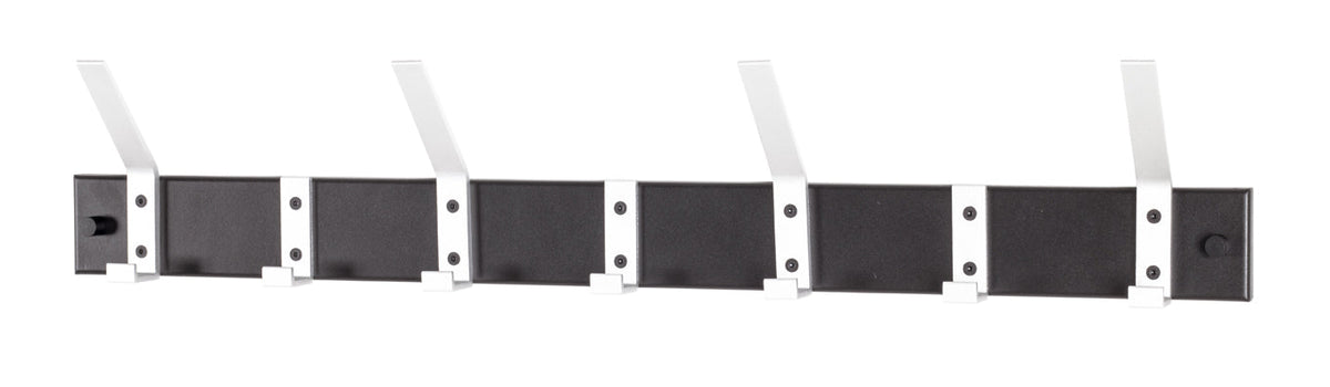 HAKU Möbel Garderobenleiste aus Metall in Schwarz B 50-70 cm H 14 cm, 70 x 8 cm, H 14 cm