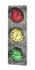 HAKU Möbel Uhr aus Metall mit Glas in Anthrazit