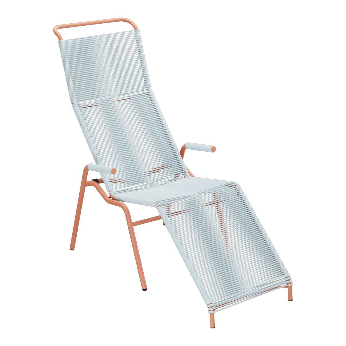 Pastellblau / Terracotta