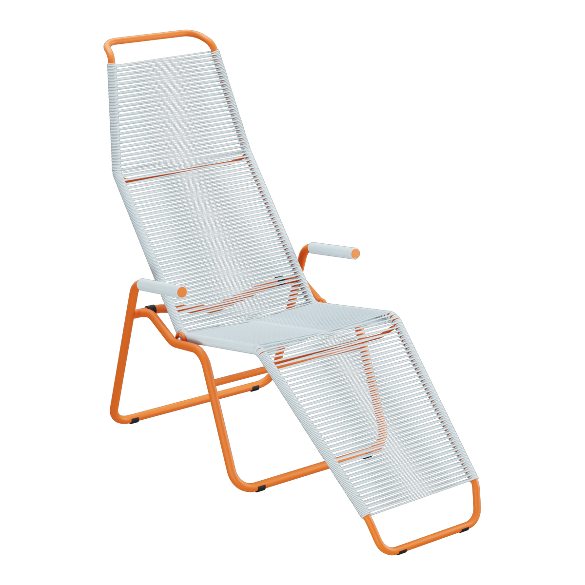 Pastellblau / Orange