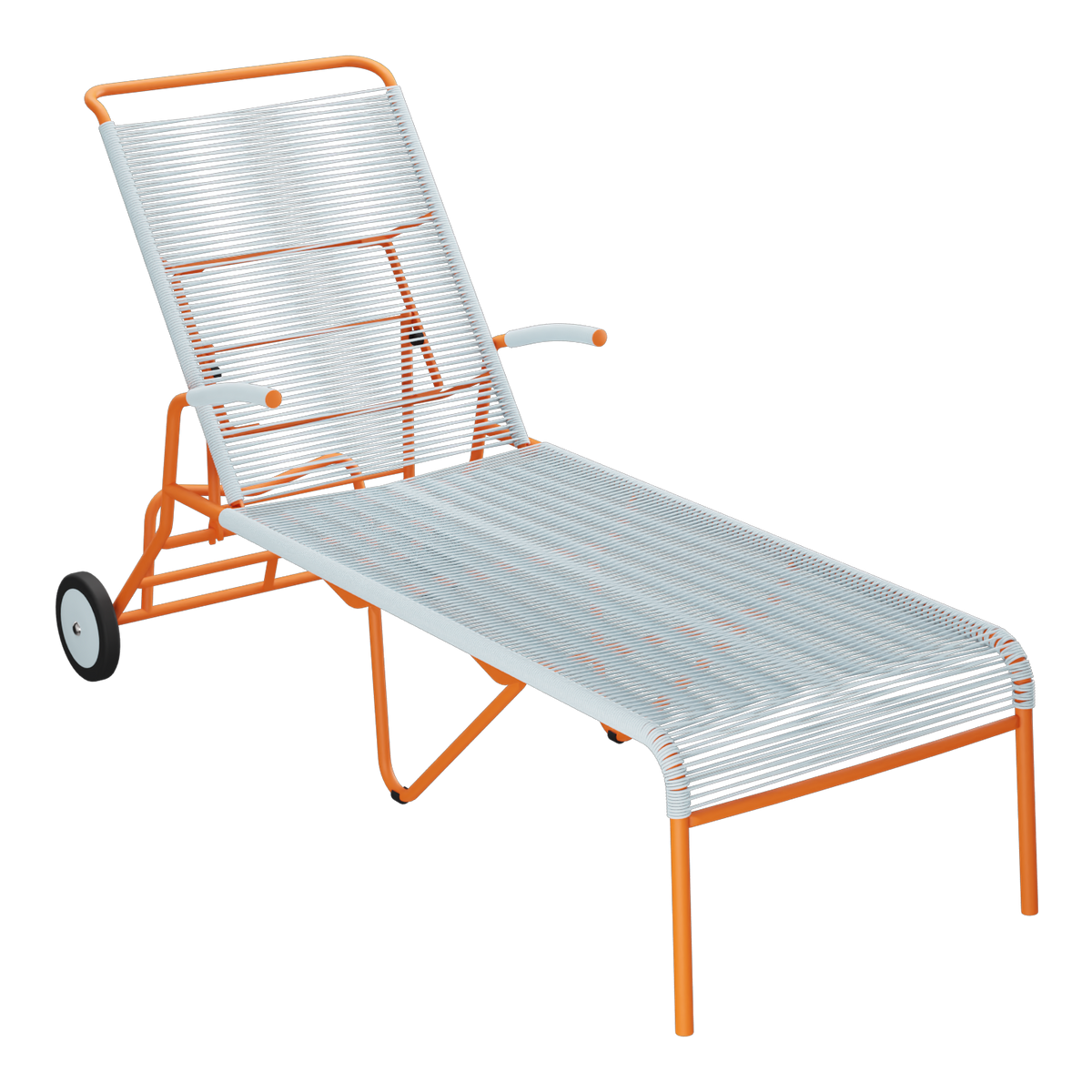 Pastellblau / Orange