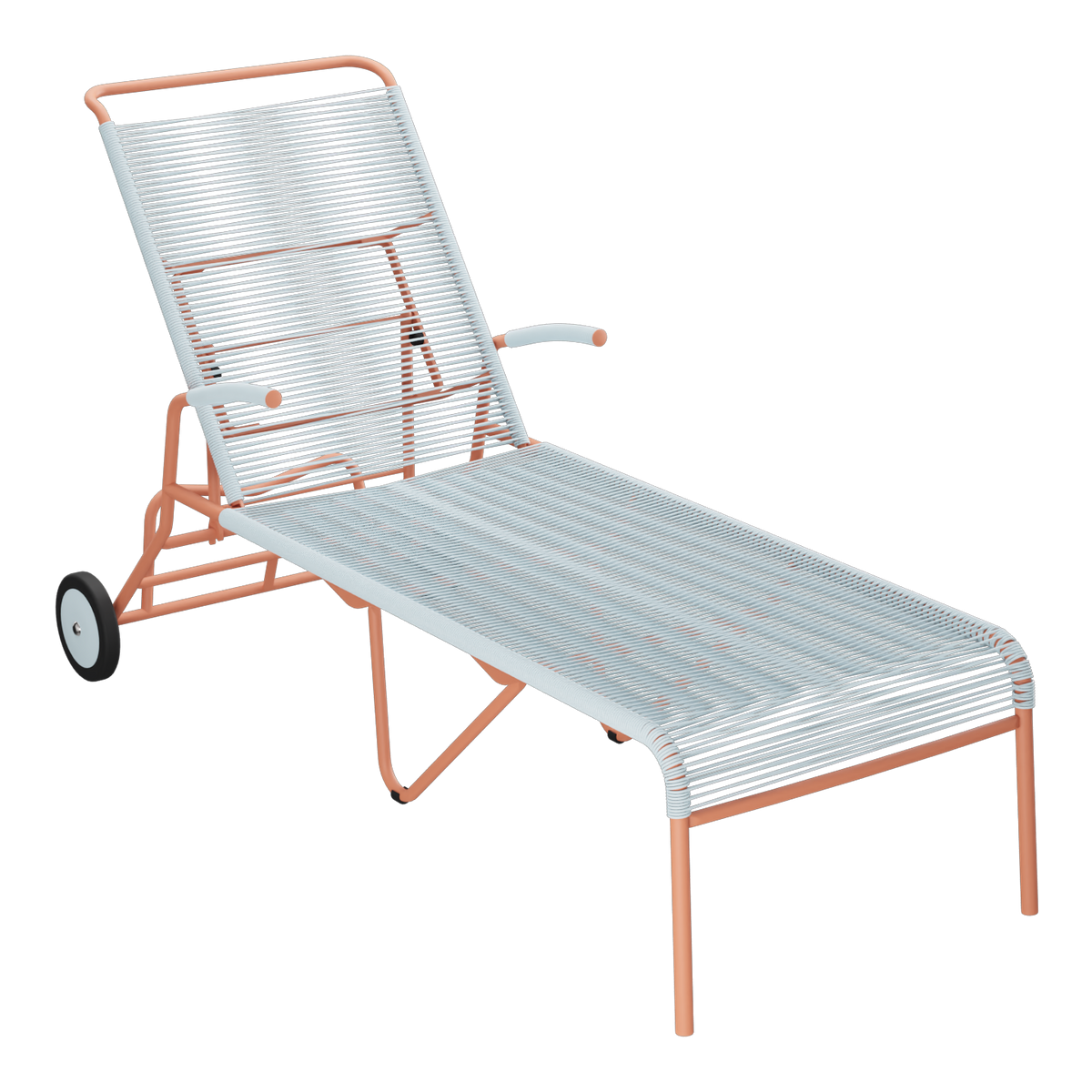Pastellblau / Terracotta