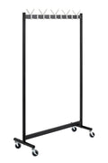 HAKU Möbel Rollgarderobe aus Metall in Schwarz