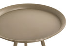 HAKU Möbel Beistelltisch aus Metall H 47-54 cm Ø 38-44 cm, Ø 38 cm, H 47 cm in Grün