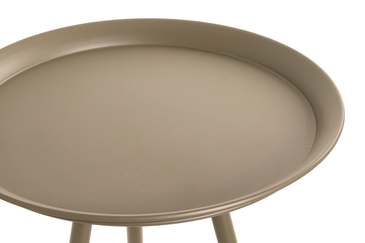 HAKU Möbel Beistelltisch aus Metall H 47-54 cm Ø 38-44 cm, Ø 44 cm, H 54 cm in Grün