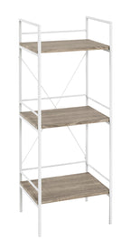 HAKU Möbel Regal aus MDF Kippschutz in Braun 34 x 27 x 96 cm