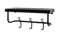 HAKU Möbel Wandgarderobe aus Metall in Schwarz 42 x 16 x 19 cm