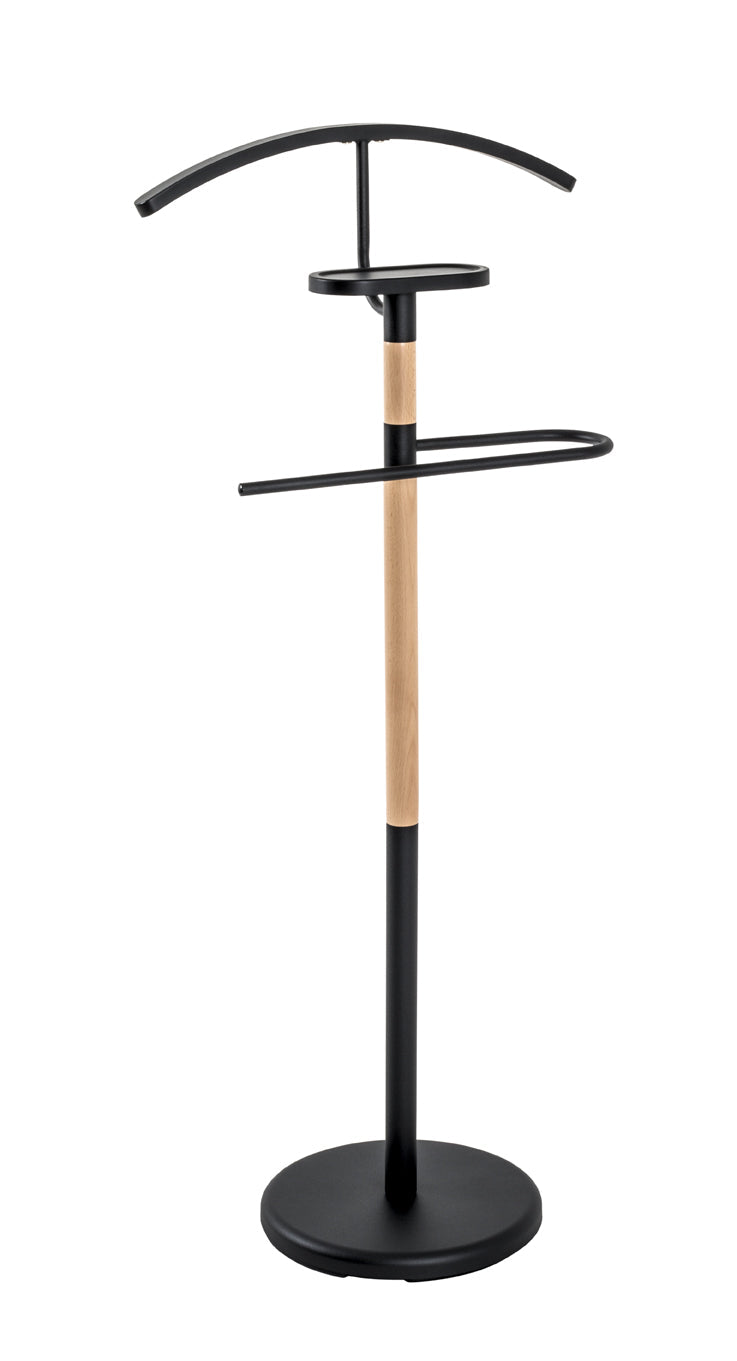 HAKU Möbel Herrendiener aus Metall in Schwarz 47 x 29 x 112 cm