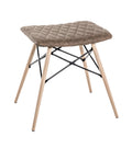 HAKU Möbel Hocker aus Textil gepolstert in Braun
