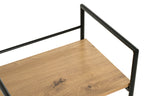 HAKU Möbel Beistelltisch aus Metall kratzbeständig in Schwarz 34 x 27 x 62 cm