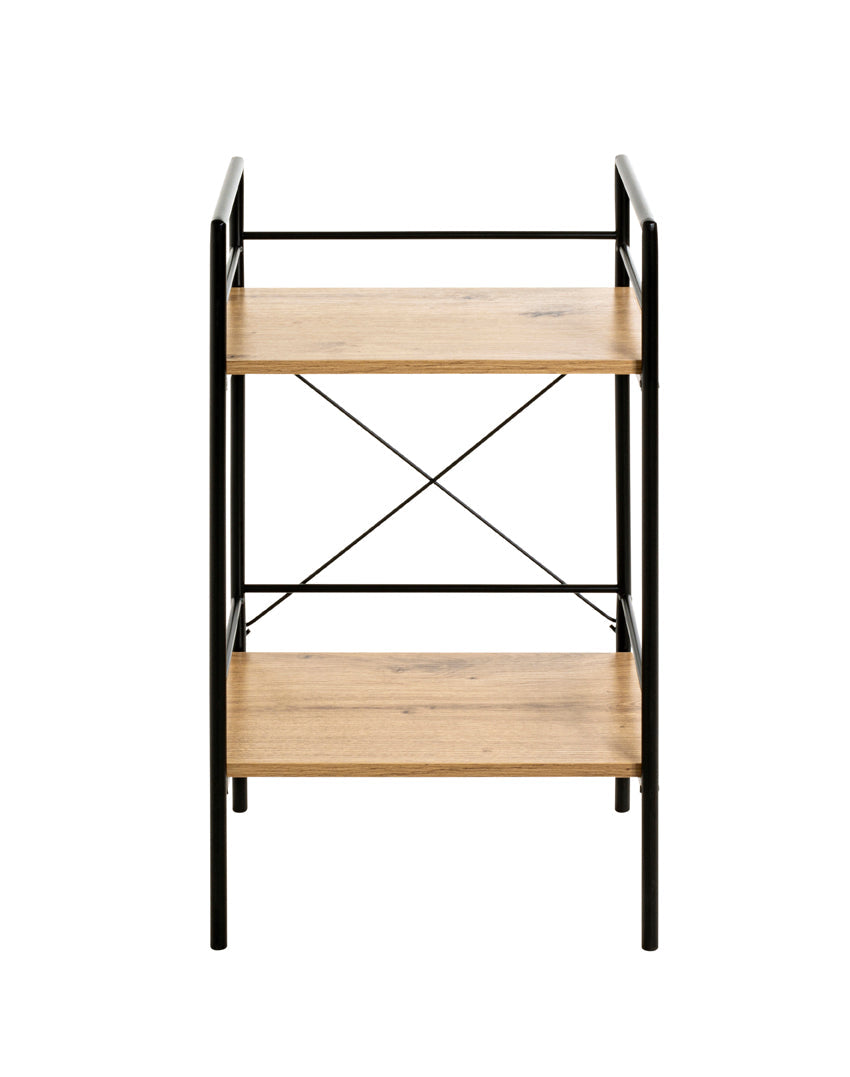 HAKU Möbel Beistelltisch aus Metall kratzbeständig in Schwarz 34 x 27 x 62 cm