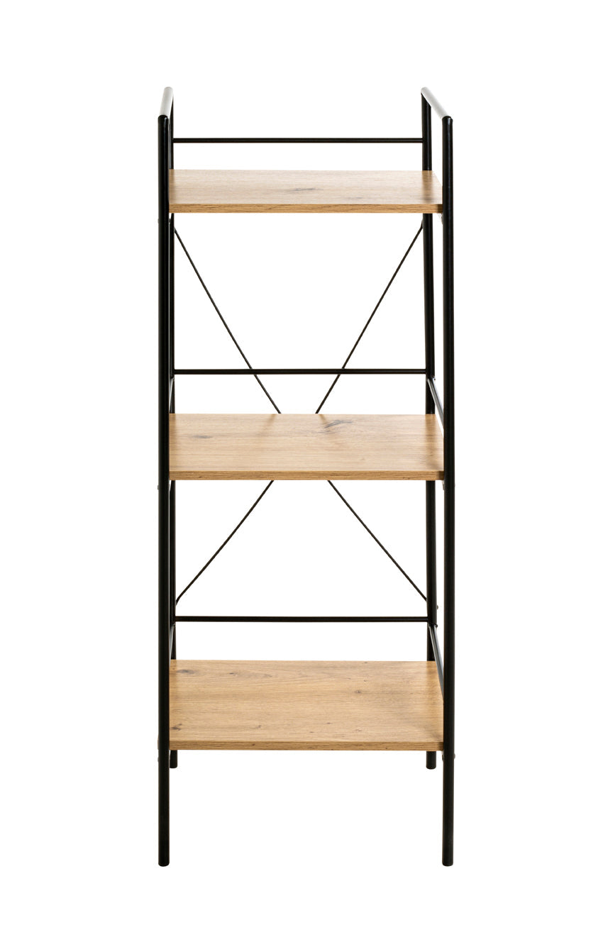 HAKU Möbel Regal aus MDF Kippschutz in Braun 34 x 27 x 96 cm