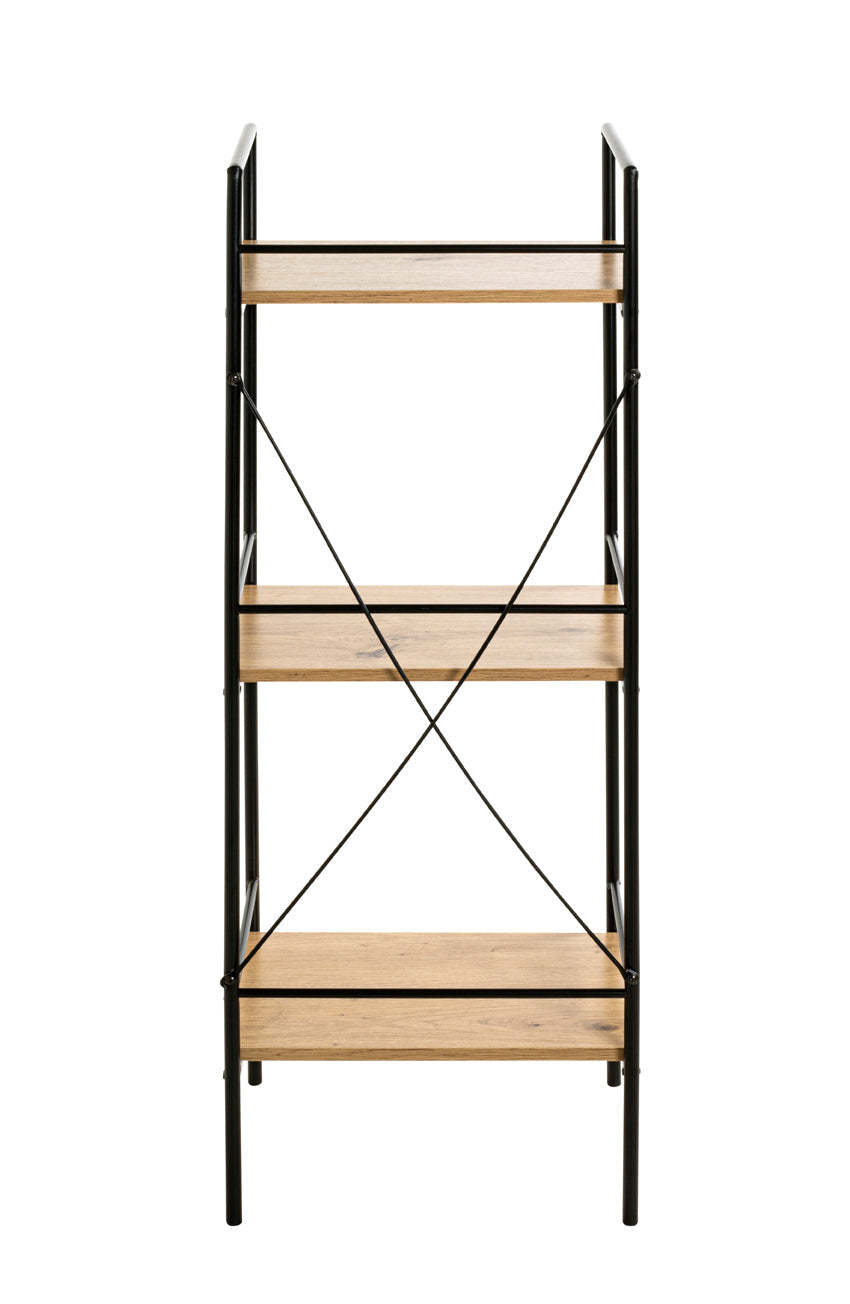 HAKU Möbel Regal aus MDF Kippschutz in Braun 34 x 27 x 96 cm