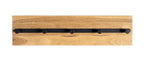 HAKU Möbel Wandgarderobe aus Massivholz in Braun 60 x 6 x 15 cm