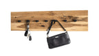 HAKU Möbel Wandgarderobe aus Massivholz in Braun 80 x 6 x 20 cm