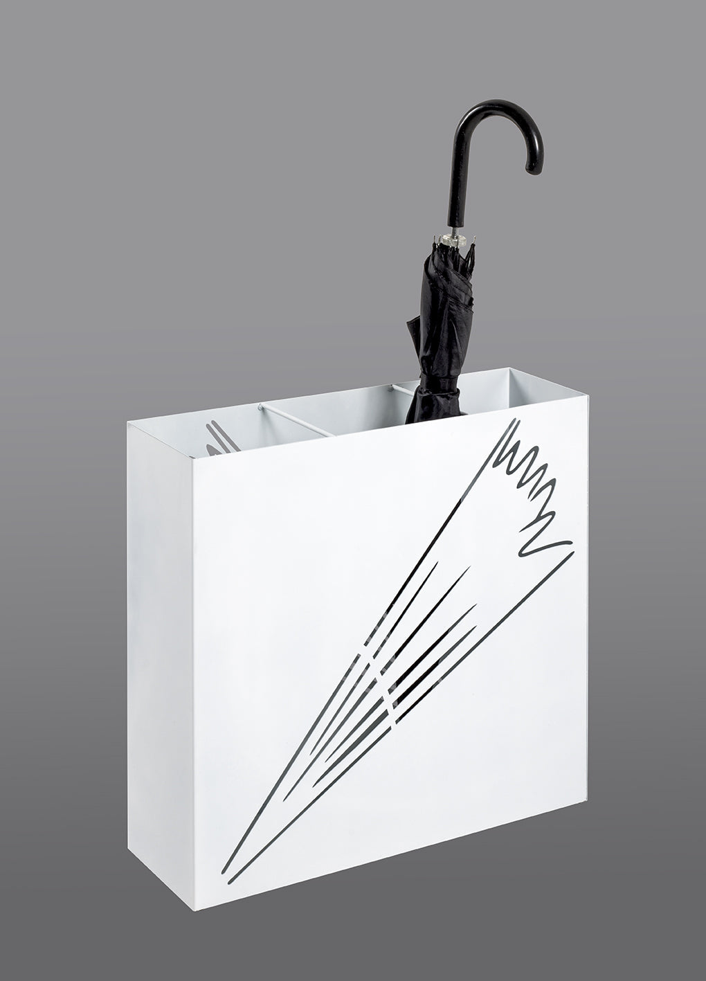 HAKU Möbel Schirmständer aus Metall 50 x 16 x 48 cm in Weiss