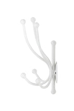HAKU Möbel Wandgarderobe aus Metall in Weiss 19 x 14 x 29 cm