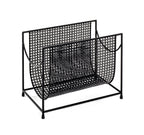 HAKU Möbel Zeitungsständer aus Metall in Schwarz 37 x 22 x 30 cm
