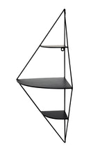 HAKU Möbel Wandregal aus Metall in Schwarz 36 x 26 x 70 cm