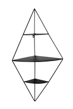 HAKU Möbel Wandregal aus Metall in Schwarz 36 x 26 x 70 cm