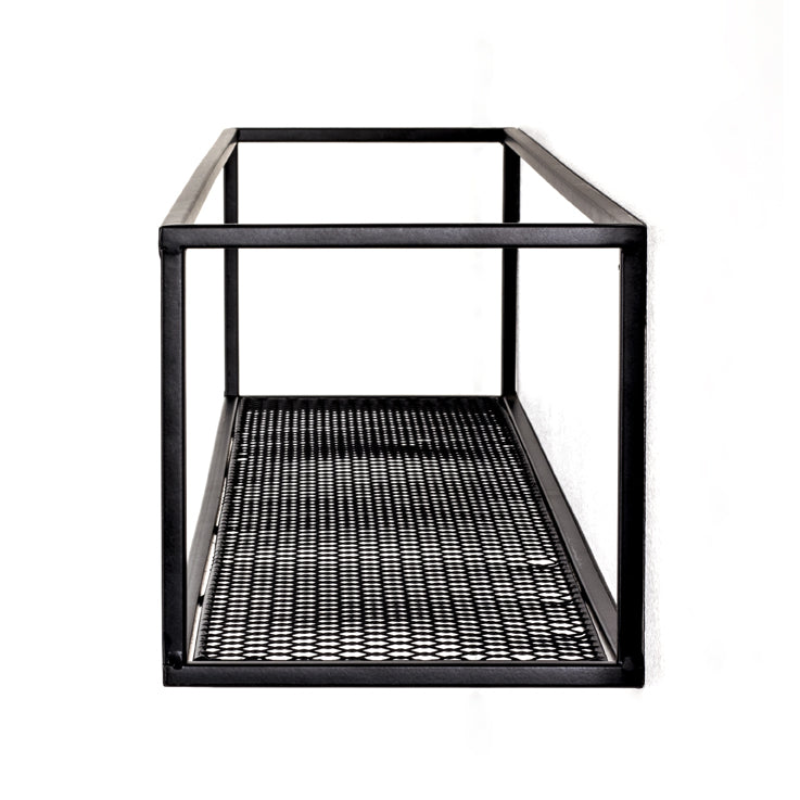 HAKU Möbel Wandregal aus Metall in Schwarz B 50-70 cm H 16 cm, 50 x 16 cm, H 16 cm