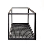 HAKU Möbel Wandregal aus Metall in Schwarz B 50-70 cm H 16 cm, 70 x 16 cm, H 16 cm