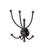 HAKU Möbel Wandgarderobe aus Metall in Schwarz 19 x 14 x 29 cm