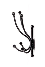 HAKU Möbel Wandgarderobe aus Metall in Schwarz 19 x 14 x 29 cm