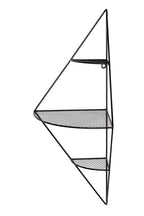 HAKU Möbel Wandregal aus Metall in Schwarz 36 x 26 x 70 cm