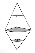 HAKU Möbel Wandregal aus Metall in Schwarz 36 x 26 x 70 cm
