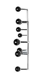 HAKU Möbel Wandgarderobe aus Metall mit Keramik in Silber