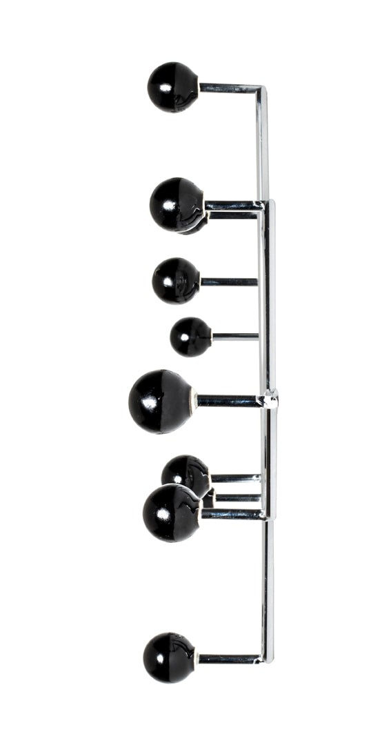 HAKU Möbel Wandgarderobe aus Metall mit Keramik in Silber
