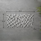 HAKU Möbel Wandgarderobe aus Metall 60 x 5 x 30 cm in Weiss