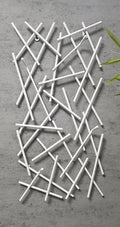 HAKU Möbel Wandgarderobe aus Metall 30 x 5 x 60 cm in Weiss