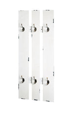 HAKU Möbel Wandgarderobe aus MDF in Weiss 40 x 9 x 100 cm