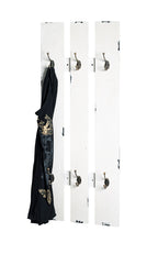 HAKU Möbel Wandgarderobe aus MDF in Weiss 40 x 9 x 100 cm