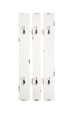 HAKU Möbel Wandgarderobe aus MDF in Weiss 40 x 9 x 100 cm