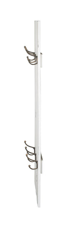 HAKU Möbel Wandgarderobe aus MDF in Weiss 40 x 9 x 100 cm