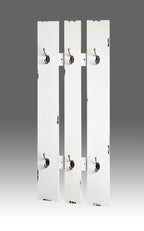 HAKU Möbel Wandgarderobe aus MDF in Weiss 40 x 9 x 100 cm