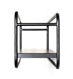 HAKU Möbel Wandregal aus Metall in Schwarz 60 x 15 x 20 cm
