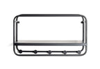 HAKU Möbel Wandgarderobe aus Metall in Schwarz 45 x 15 x 25 cm