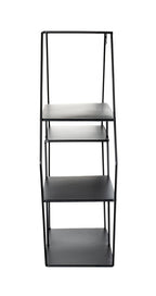 HAKU Möbel Wandregal aus Metall in Schwarz 61 x 16 x 54 cm