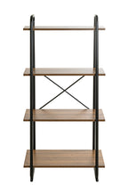 HAKU Möbel Regal aus Holzwerkstoff Kippschutz in Braun, 60 x 36 cm, H 128 cm